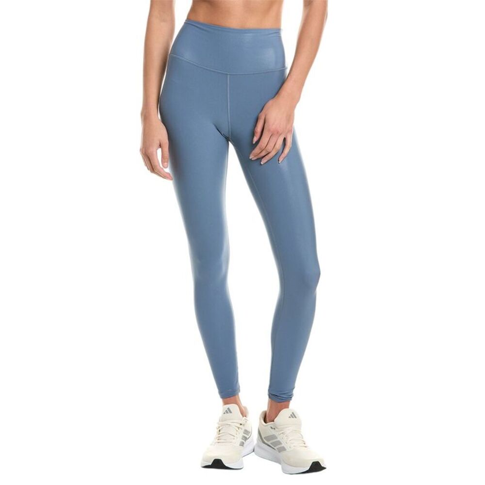Spiritual Gangster Womens Lotus High Gloss 7/8 Legging, Blue